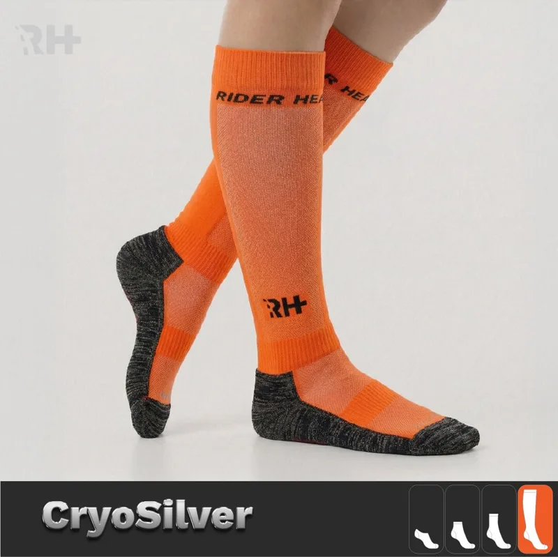 Cryo Silver + Havlu Taban Uzun Gümüş İplikli Çorap